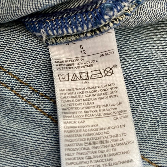 Gap Maternity Distressed Stretch Denim Size 8 - Picture 6 of 6